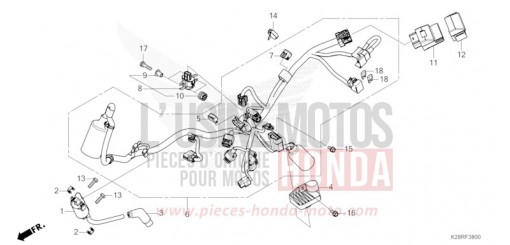 FAISCEAU DES FILS CRF125FS de 2025